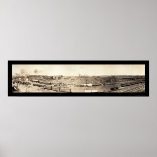 Stockyards South Omaha Foto 1908 Poster