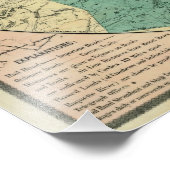 Stoddard's Map of the Adirondack Wilderness, 1883 Foto Afdruk (Hoek)