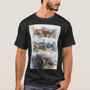 Stoel 2 Inferno en Overpass Waterverf CSGO Map P T-shirt