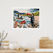 Stoel en debiet poster (Keuken)