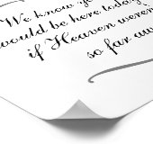 Stoel gereserveerd voor vader van de bruidegom Her Poster (Hoek)