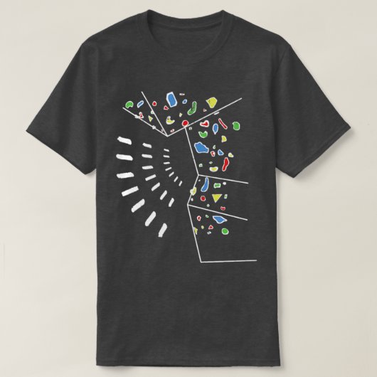 Stoel klimwand 1 t-shirt (Design voorkant)