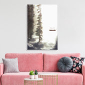 Stoel naar de hemel - stretched canvas Print (Insitu (Woonkamer))