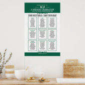 Stoelenindeling Trouwconcert Thema Bord Poster (Keuken)