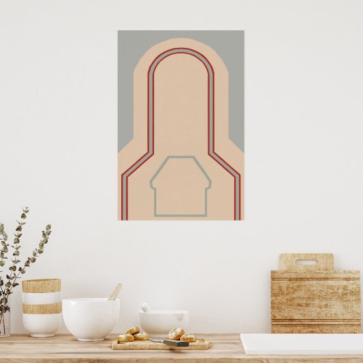 Stoer klein schip poster (Keuken)