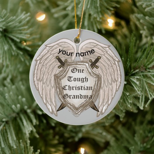 Stoere Christelijke oma ornament (Boom)