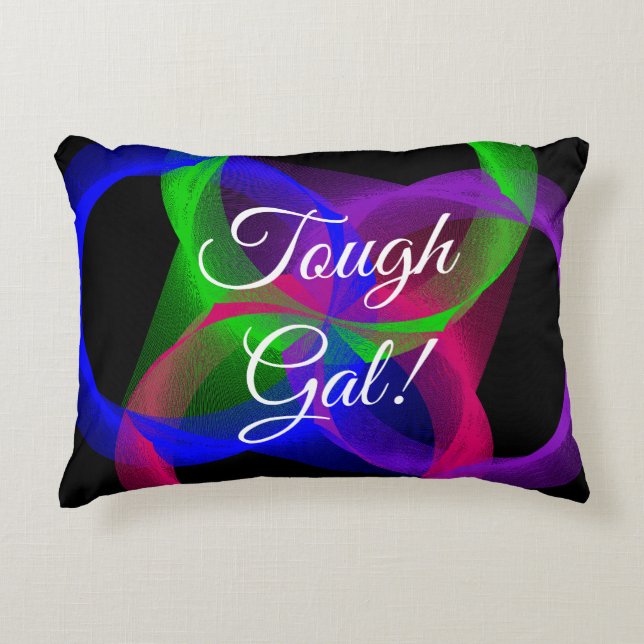 Stoere Gal Geometrische Accent Pillow Accent Kussen (Voorkant)