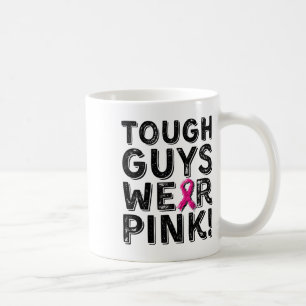 Stoere jongens Draag Pink Cool Pink Roze Borstkank Koffiemok