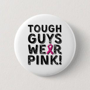 Stoere jongens Draag Pink Cool Pink Roze Borstkank Ronde Button 5,7 Cm
