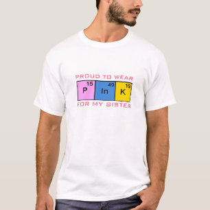 Stoere jongens houden van roze, kankerbewustzijn t t-shirt