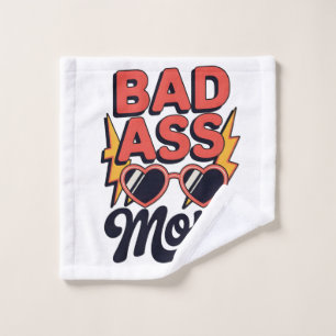 Stoere Moeder Grappige Zomer Retro Zonnebril Washandje