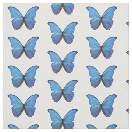 Stof - Blue Morpho Butterflies (Swatch)