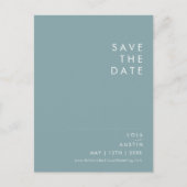 Stof Boho |  Blauw en Groen Bewaar de Datum Uitnodiging Briefkaart (Voorkant)