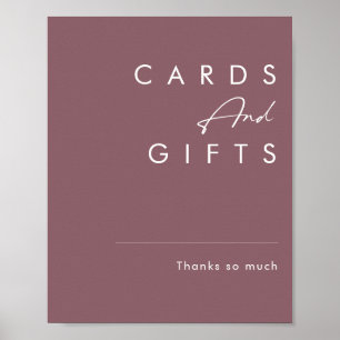 Stof Boho   Paarse Kaarten en Cadeaus Bord Poster