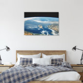 stof boven het middellandse-zeegebied en het Zee c Canvas Afdruk (Insitu (Slaapkamer))