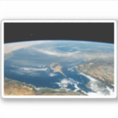 stof boven het middellandse-zeegebied en het Zee c Sticker (Voorkant)