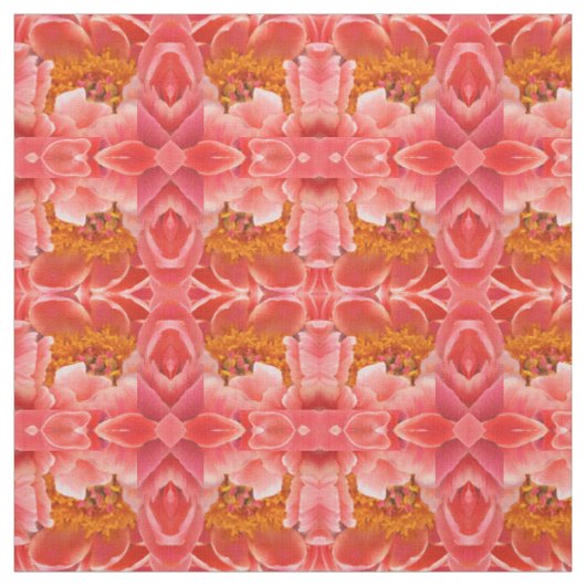 Stof - Coral Peony (Swatch)