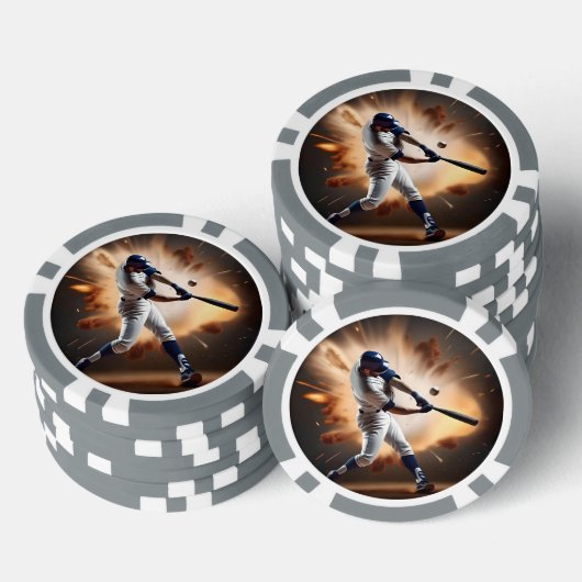 Stof en glorie: honkbal de thuisrun poker chips (Opstapeling)