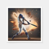 Stof en glorie: honkbal de thuisrun servet (Voorkant)