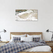 Stof en wolken over de Taklimakan Des Canvas Afdruk (Insitu (Slaapkamer))