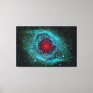 Stof in het oog van de Helixnevel NGC 7293 Canvas Afdruk