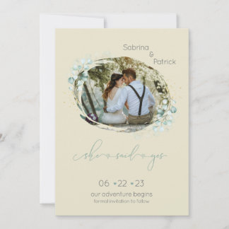 Stof Mellow Geel Zei Ja Foto  Save The Date