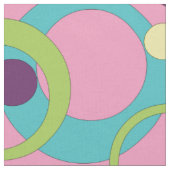 Stof met funky roze cirkels (Close Up)