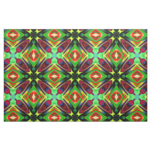 Stof met Kaleidoscoop ontwerp in meerdere kleuren