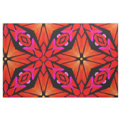 Stof met rood Starburst ontwerp (Fat Quarter)