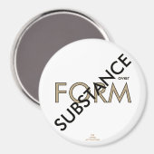 "Stof over vorm" Magneet (Voorkant / Achterkant)