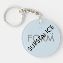 "Stof over vorm" Sleutelhanger