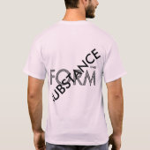 "Stof over vorm" T-shirt (Achterkant)