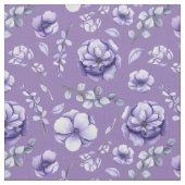 Stof - Paarse Passion Floral (Close Up)