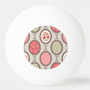  stof: Patchwork naadloos ontwerp. Pingpongballen
