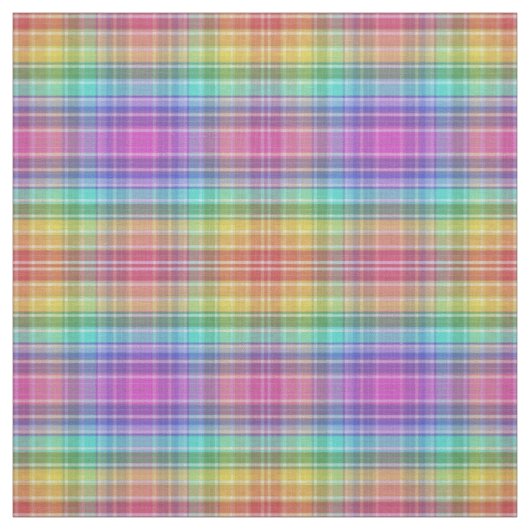 Stof - RegenboogMadras (Swatch)