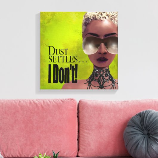 Stof rekent af, ik heb geen bevestiging canvas afdruk (Insitu (Woonkamer))