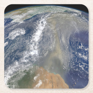 Stof richting Zuid-Amerika Vierkante Kartonnen Onderzetter