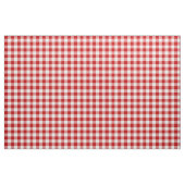 Stof rode en witte gingham (Yard (91,4 cm))