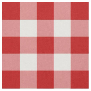 Stof rode en witte gingham