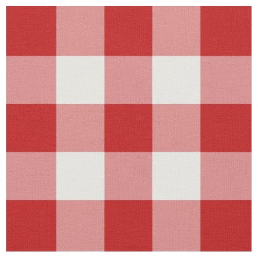 Stof rode en witte gingham (Close Up)
