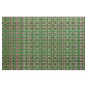 Stof - Rood/Groen/Zwart/Wit Weave (Yard (91,4 cm))