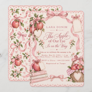 Stof Roze Appel van onze Oog Herfst Baby Shower Kaart