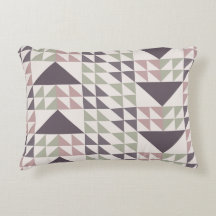 Stof Roze Geometrisch Quiltpatroon Worp Kussen