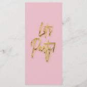 Stof Roze Menu - 3d Goud Tex Minimalistisch Design (Achterkant)