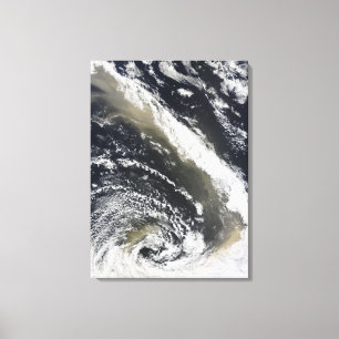 Stof storm dat over het Tasman-Zee waait Canvas Afdruk