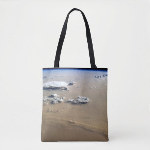 Stof Storm over de Zeeen van de Sahara. Draagtas