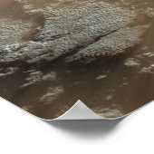 Stof Storm over de Zeeen van de Sahara. Poster (Hoek)