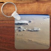 Stof Storm over de Zeeen van de Sahara. Sleutelhanger (Voorkant)