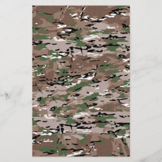 Stof van militaire camouflage briefpapier