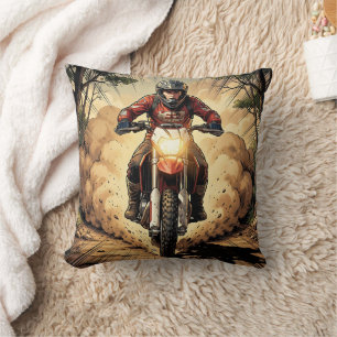 Stof & Vastberadenheid Vol Gas Motocross Kussen